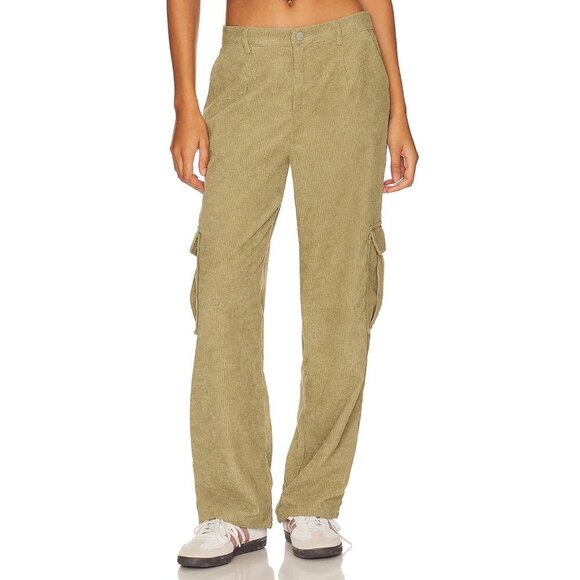 superdown Willow Cargo Pants in Army Green Small New Womens Corduroy Trousers - Picture 4 of 13